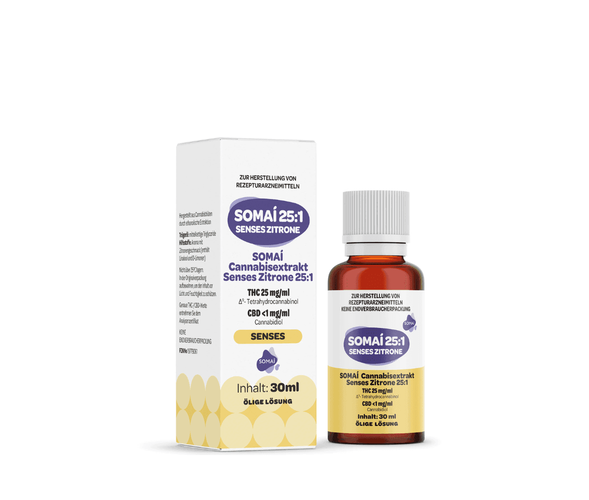 Somai Cannabisextrakt Senses Zitrone 25/1