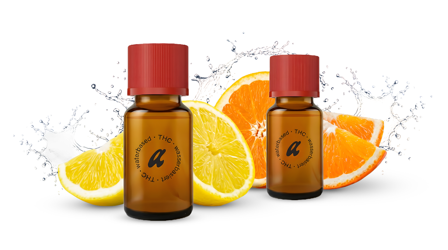 Aqua Shot Hero Bild Zitrone Orange Aqua Shot Hero Bild Zitrone Orange